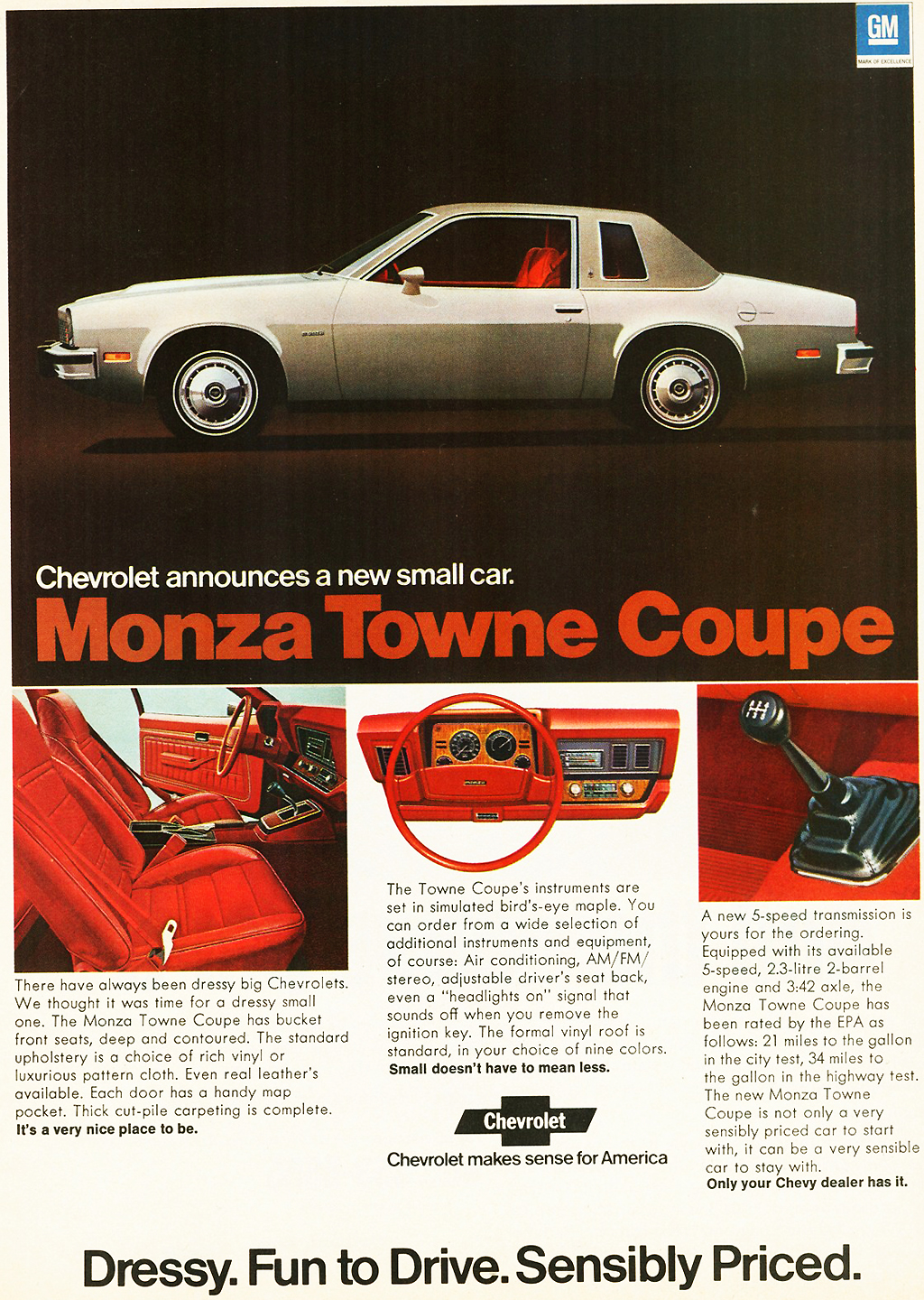 1975 Chevrolet Monza Towne Coupe